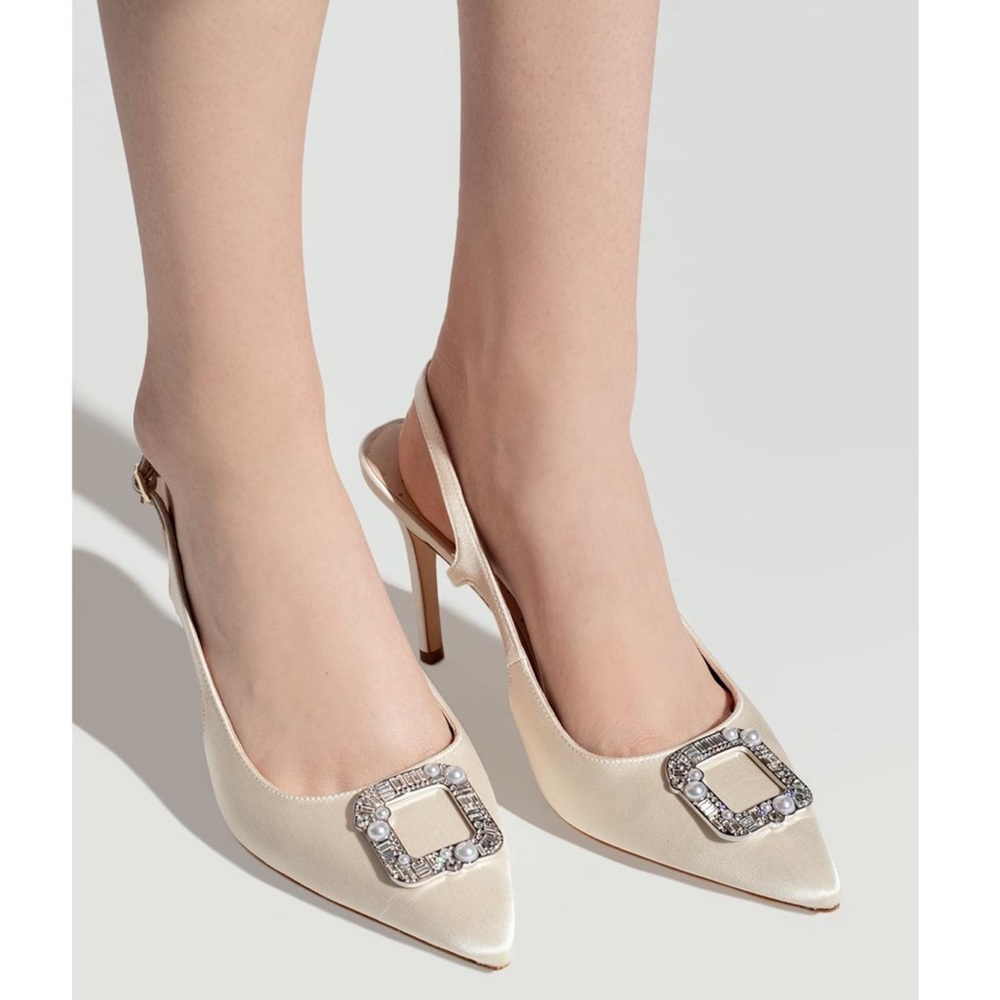 Kate Spade Ivory Slingback Pumps